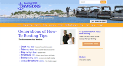 Desktop Screenshot of boatingwithdawsons.com